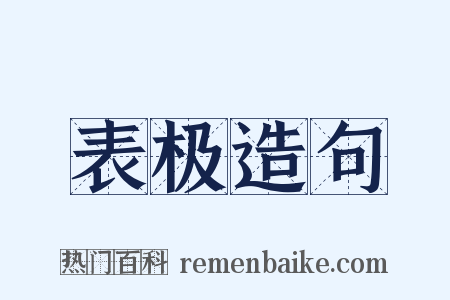 表极造句是什么意思的图片